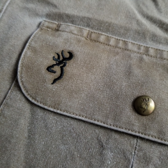 BROWNING Hunting Shirt 100% Cotton Size M - Picture 8 of 12